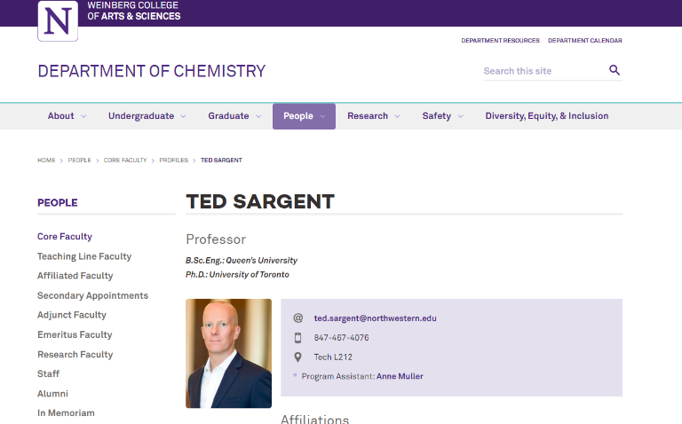 号外！Sargent跳槽啦，任职美国西北大学！盘点2022年在老东家的累累硕果......