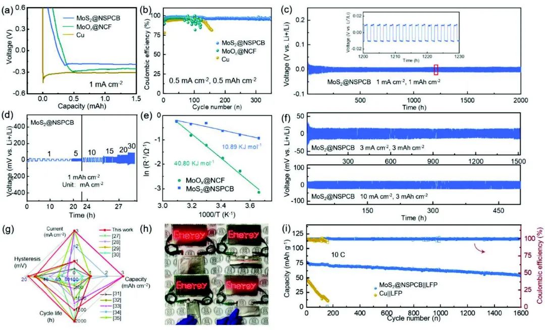 北化王峰/牛津Adv. Sci.：10C循环1600圈，高性能锂金属电池！