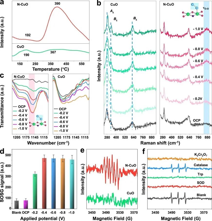 Nature子刊：N-CuO电催化O2产生1O2以降解有机污染物