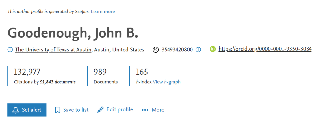 Science重磅回顾：John B. Goodenough！