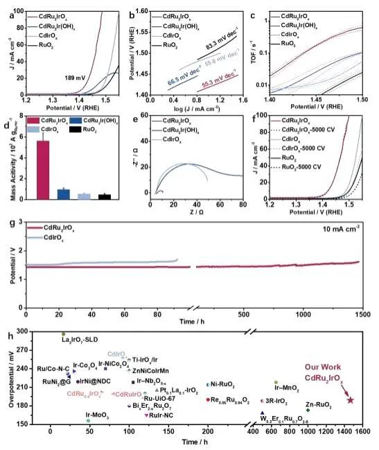 厦大/广工大/陕师大AM：CdRu2IrOx纳米骨架实现长时间酸性OER