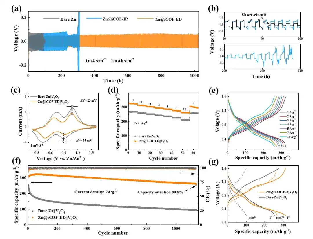 ​陈忠伟/王新/程博闻Nano Energy：原位电泳沉积法构建COF人工SEI，稳定锌金属负极