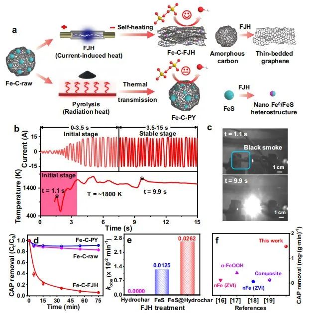 朱向东/王少彬Nature子刊：快速自热合成铁基纳米材料，增强高级氧化去除难降解有机物