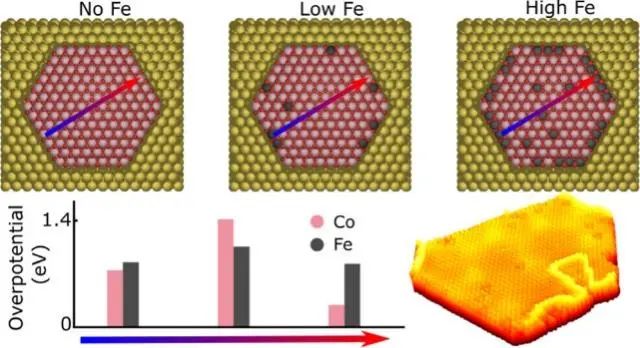 ACS Nano：Co(Fe)OOHx纳米颗粒中Fe掺杂剂位置对析氧反应的影响