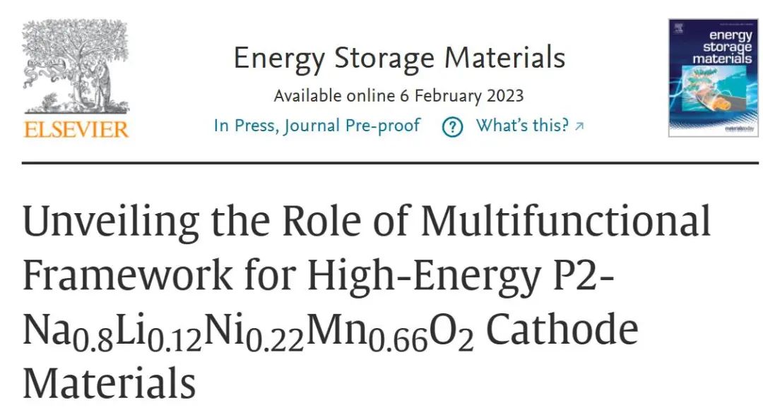吴川/白莹EnSM：揭示多功能框架在高能正极材料中的作用