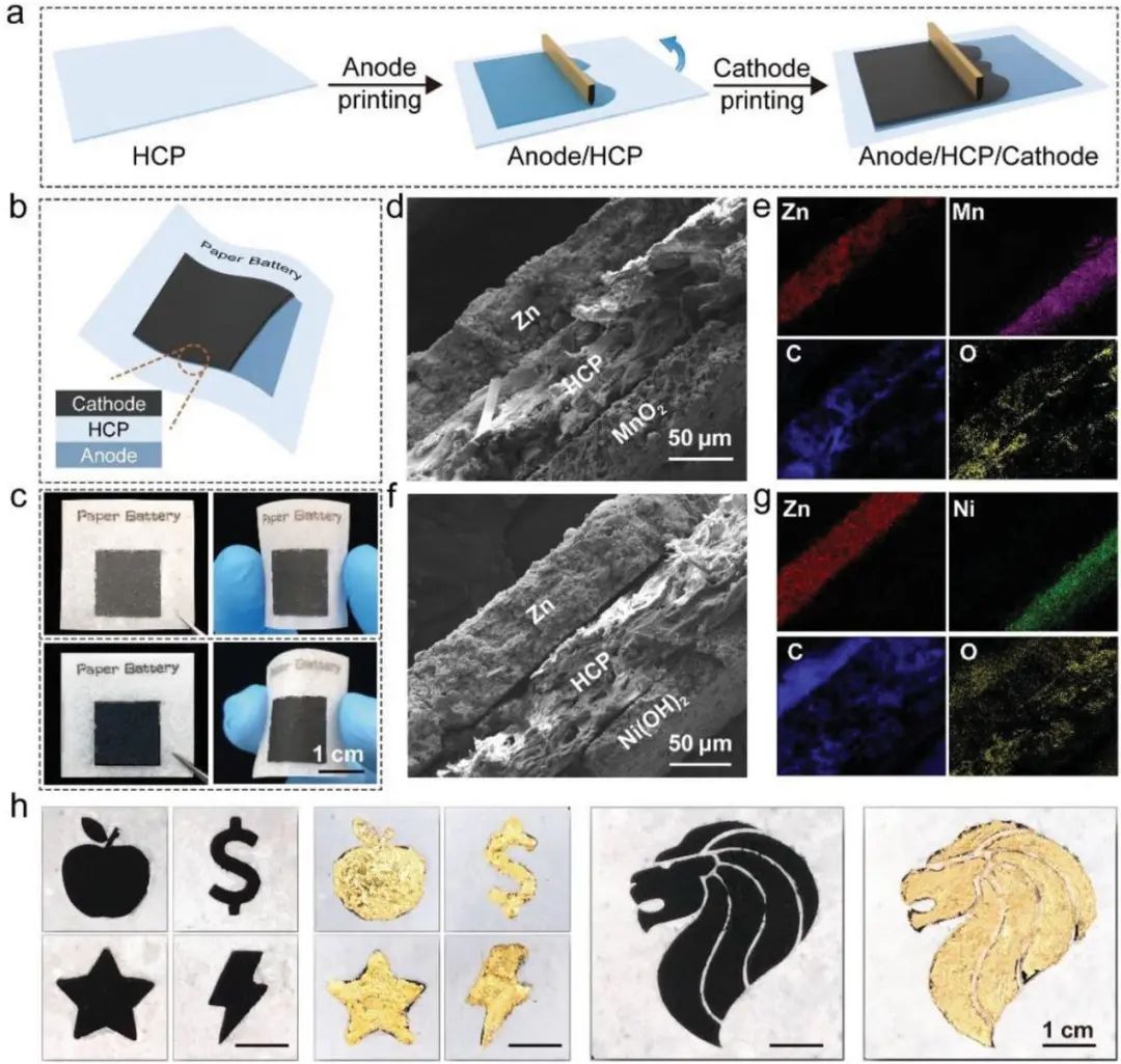 南洋理工范红金教授Adv. Sci.: 一种可打印的纸质锌基电池