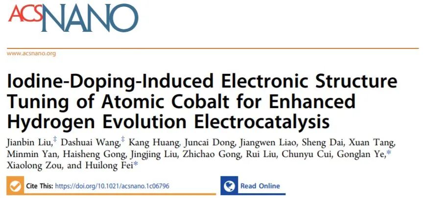 8篇催化顶刊：Nat. Commun.、ACS Nano、Nano Energy、Nano Lett.等成果