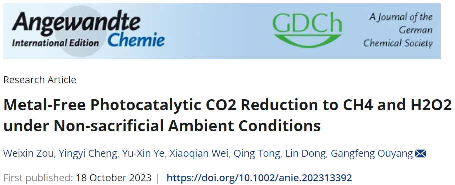 中山大学Angew：提高两个数量级！TPE-PT助力CO2还原为CH4