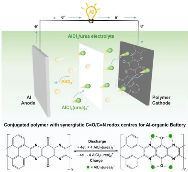 王连洲/罗彬Angew: 用于高性能铝有机电池的杂环共轭聚合物纳米结构