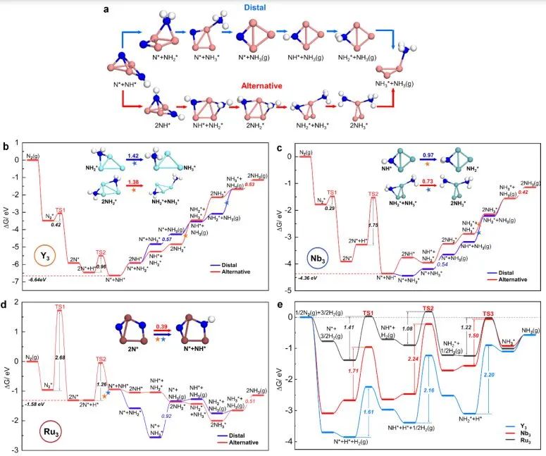 骆智训ACS Catalysis：利用理论计算系统研究三原子金属簇对N2的吸附和解离行为