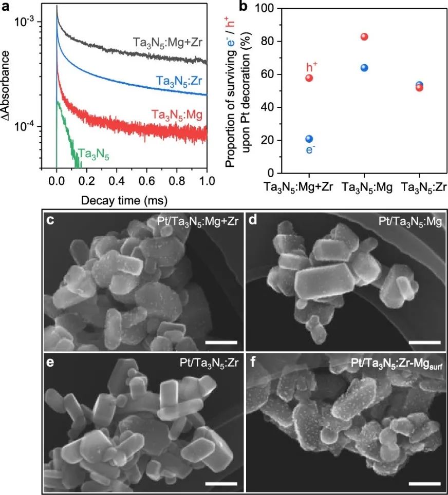 JACS：Mg-Zr共掺杂同调Ta3N5纳米颗粒的缺陷和表面性能