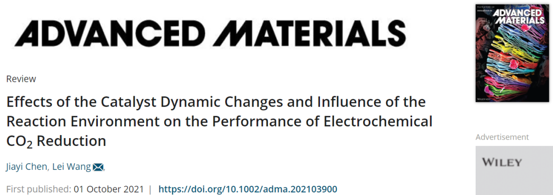 AM综述：催化剂动态变化及反应环境对电化学CO2还原性能的影响
