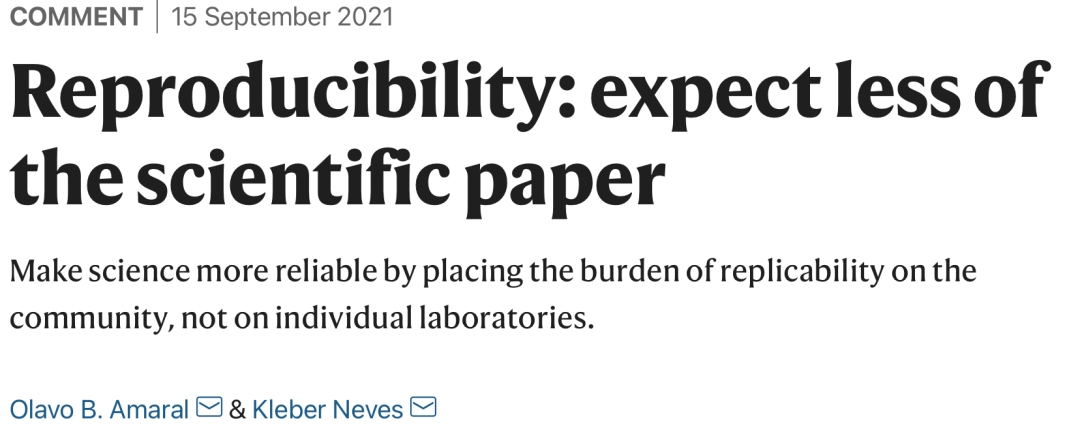 Nature：别试了，文章里的实验你重复不出来的