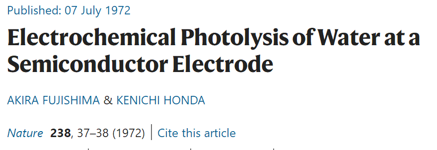 Nature Catalysis：光解水50年，0.01%到20%