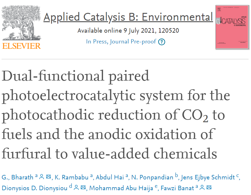 Appl. Catal. B.：一箭双雕！同时实现还原CO2为燃料和氧化糠醛为增值化学品