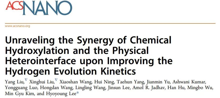 催化顶刊集锦：ACS Nano、ACS Catalysis、Small、Nano Letters等最新成果