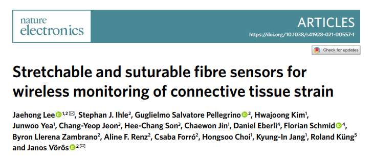 Nature Electronics重磅：超灵敏, 可缝合的植入式电子设备