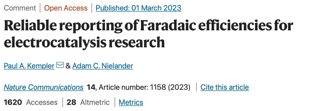 警告！Nature子刊：法拉第效率，你算对了吗？