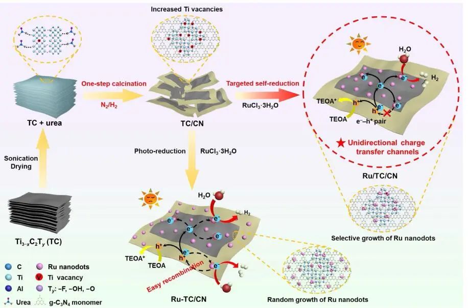郑州大学Nano Research：Ru/TC/CN助力光催化析出H2