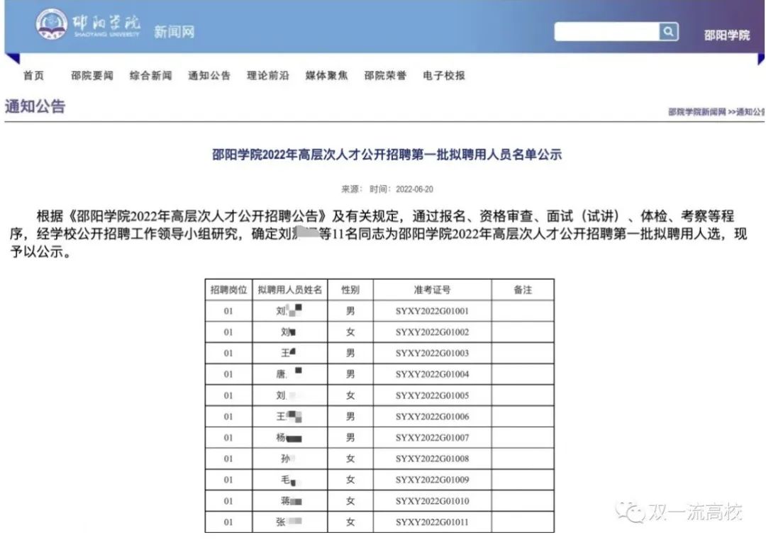 “博士引进”事件后，这所省“双一流”整改，拟聘10名高层次人才