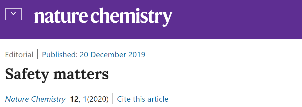 紧急！Nature Chemistry连发三文，这个问题关乎每个科研人！