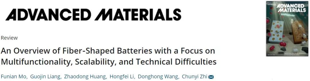 支春义教授AM综述:  纤维状电池的多功能性、可扩展性和技术难点