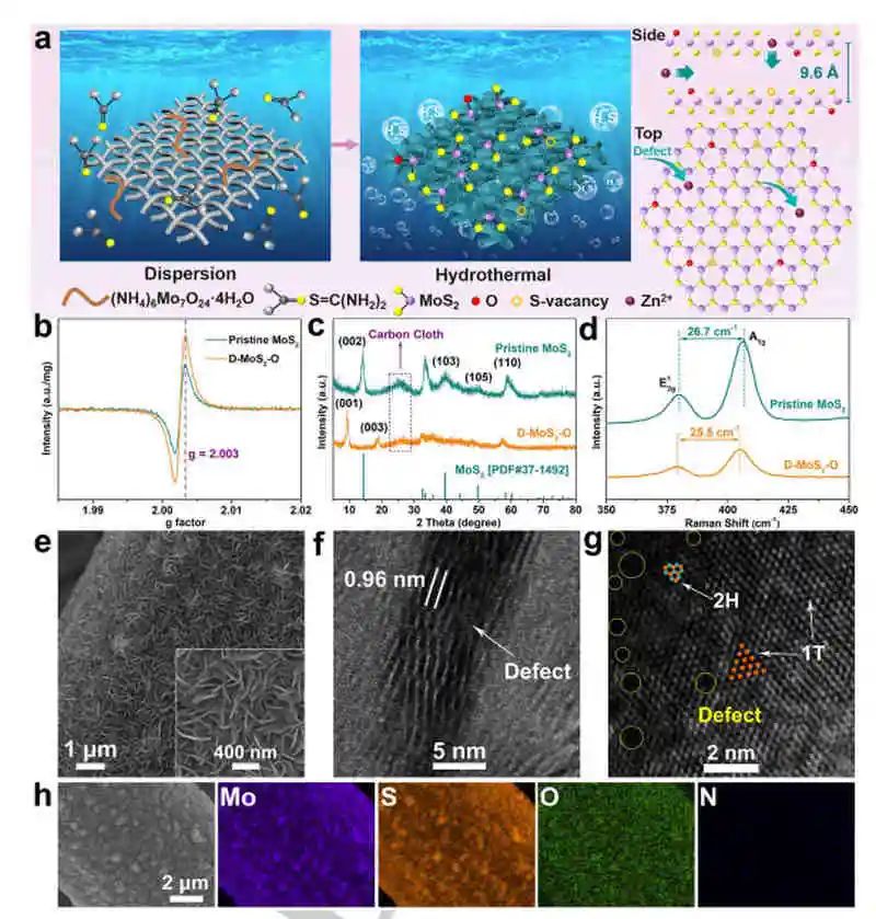 北科大刘永畅&李平Angew：D-MOS2-O正极助力高性能Zn离子储存