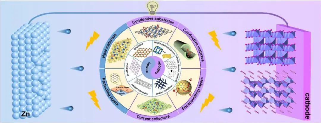 东北大学EnSM: 水系锌离子电池高性能正负极用碳纳米材料的研究进展