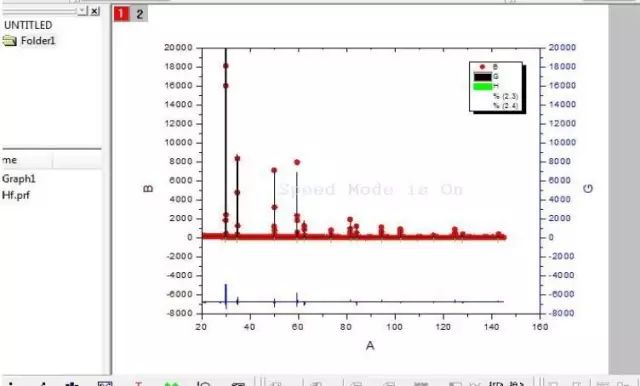 实用丨利用Origin绘制XRD标准图谱、精修后图谱