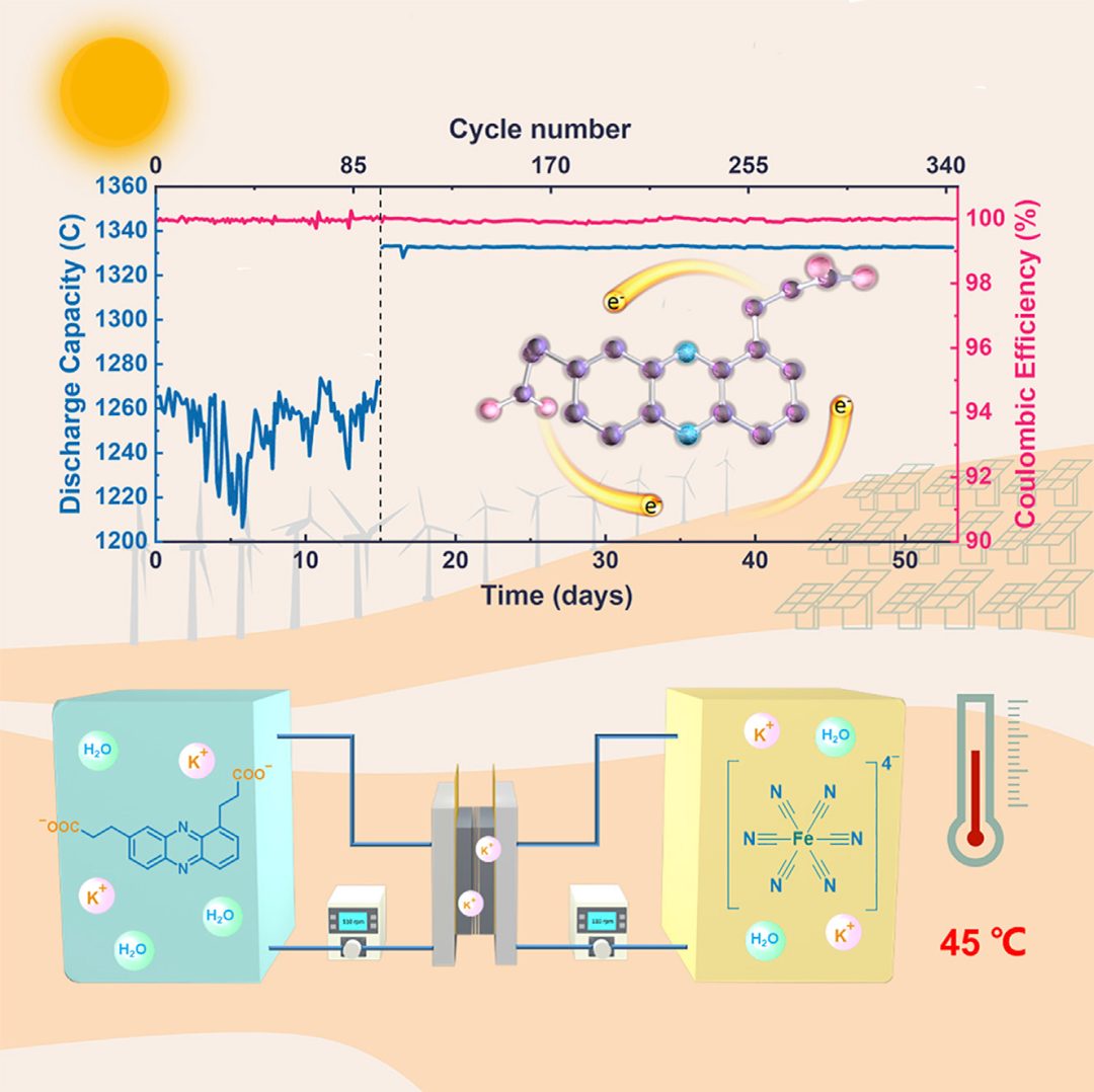 西湖大学/中科院Joule：无惧高温！高容量超稳定水系吩嗪液流电池