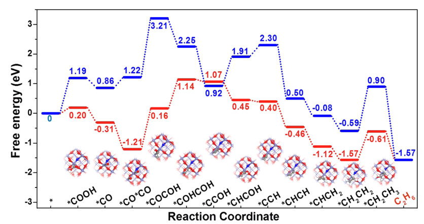 韩布兴&张裴JACS: 氮掺杂Fe2O3用于CO2电催化还原制乙烷