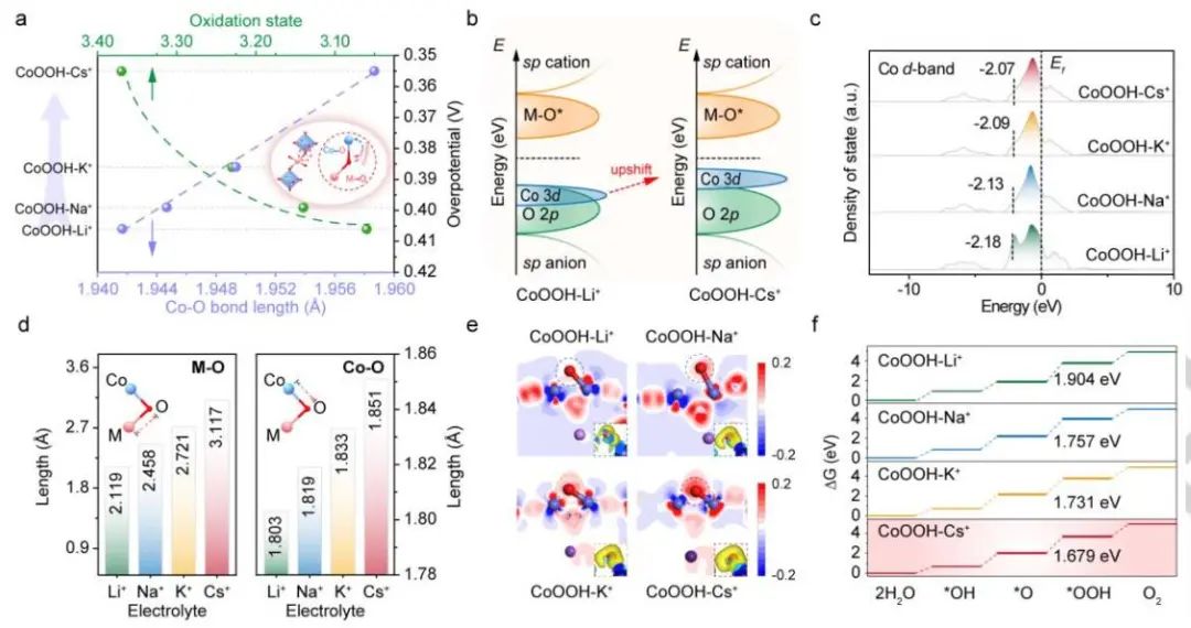 武汉大学罗威教授Angew：CoOOH催化OER的电解质离子依赖性动力学