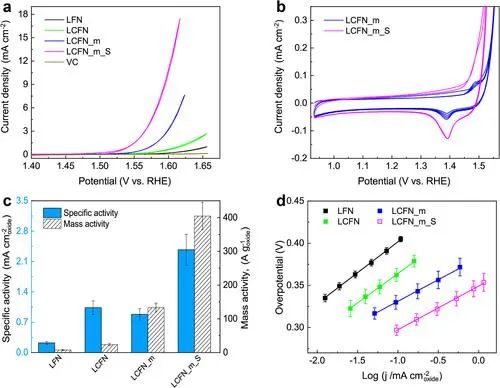 ACS Catalysis: 混合阳离子钙钛矿 La0.6Ca0.4Fe0.7Ni0.3O2.9作为析氧反应的稳定高效催化剂