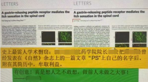 荒谬！高校院长在Nature论文一作位置P上自己名字，并写到简历里……