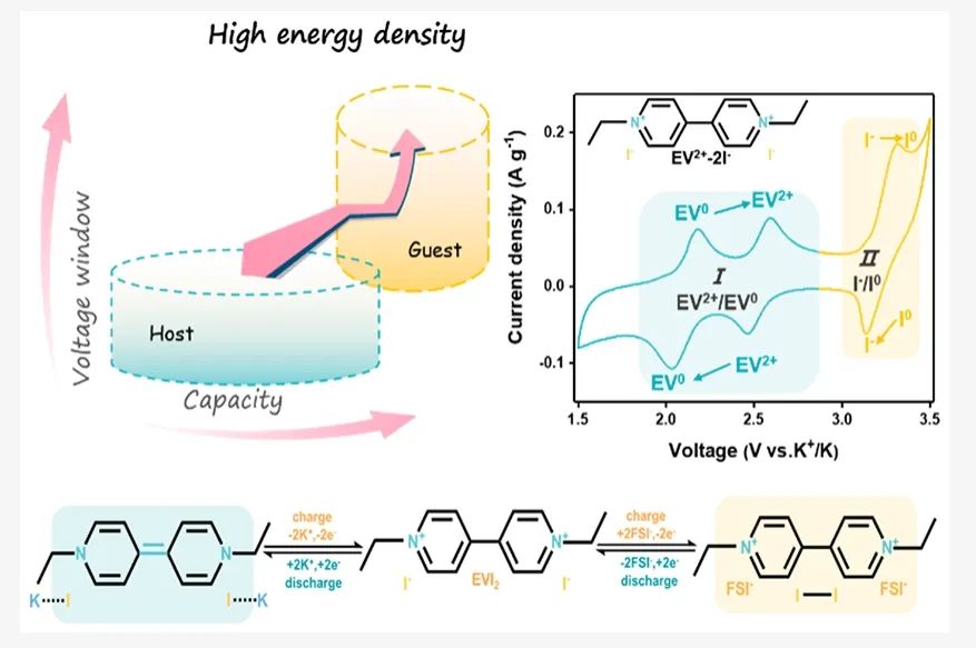 石大邢伟/崔永朋ACS Energy Letters：碘化有机盐正极实现高能量密度钾有机电池