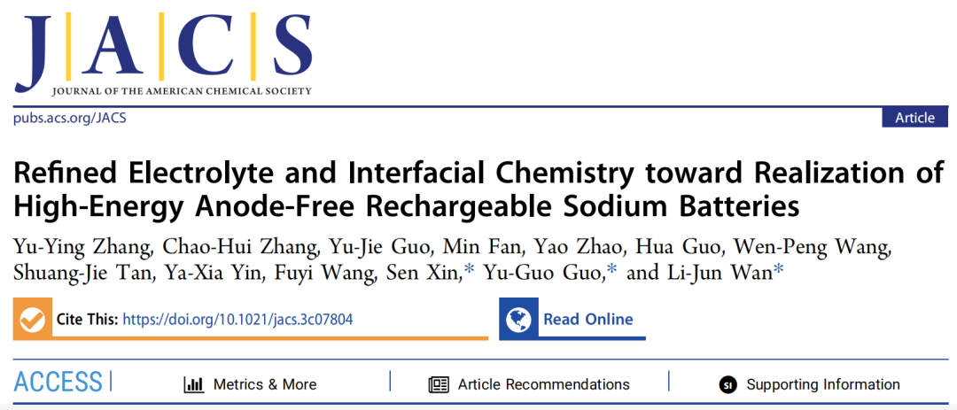 强！一周内连发Nature子刊、JACS，这个团队成果斐然！