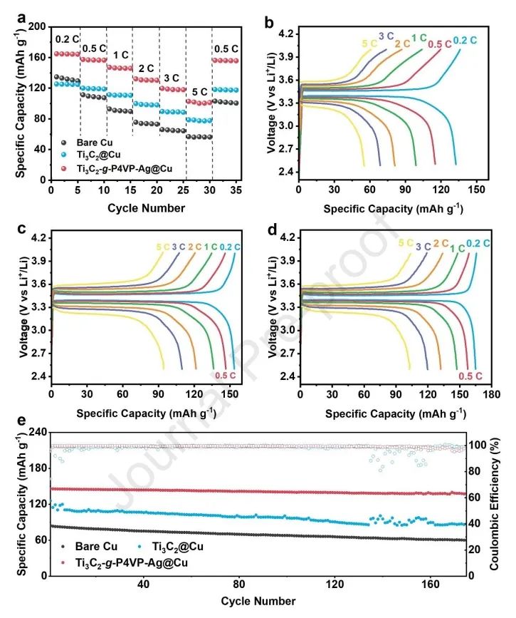 ​中大符若文/刘绍鸿Carbon：银纳米颗粒修饰的 MXene 基聚合物刷实现高稳定锂金属电池