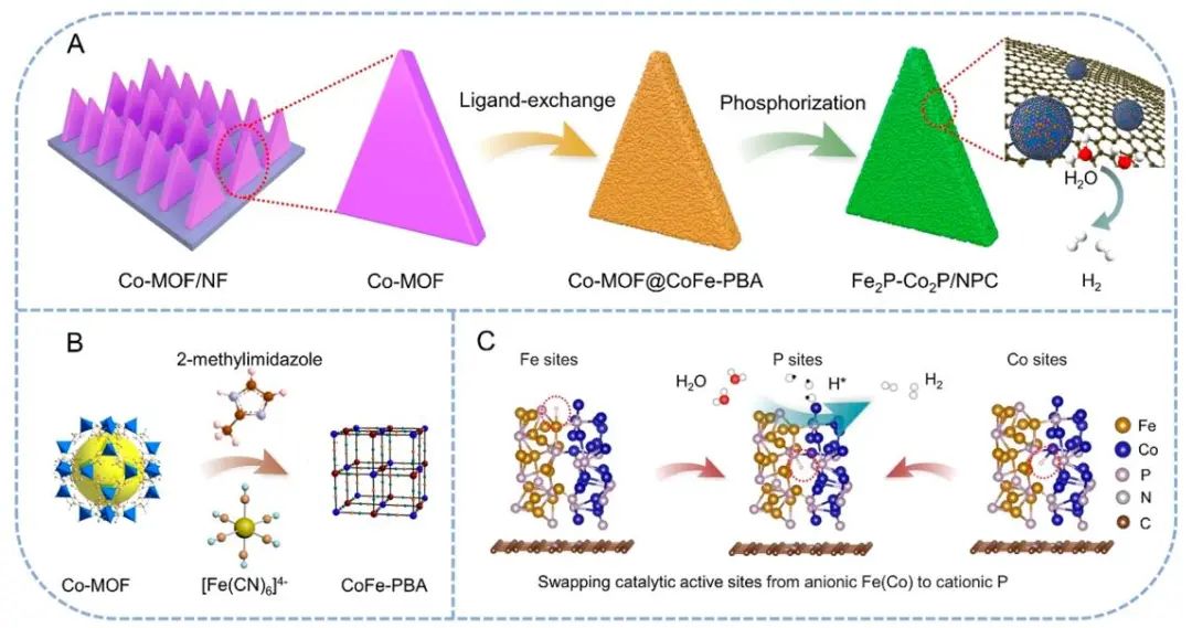 云南大学ACS Nano：Fe2P-Co2P/NPC助力高效耐用的AEMWE！