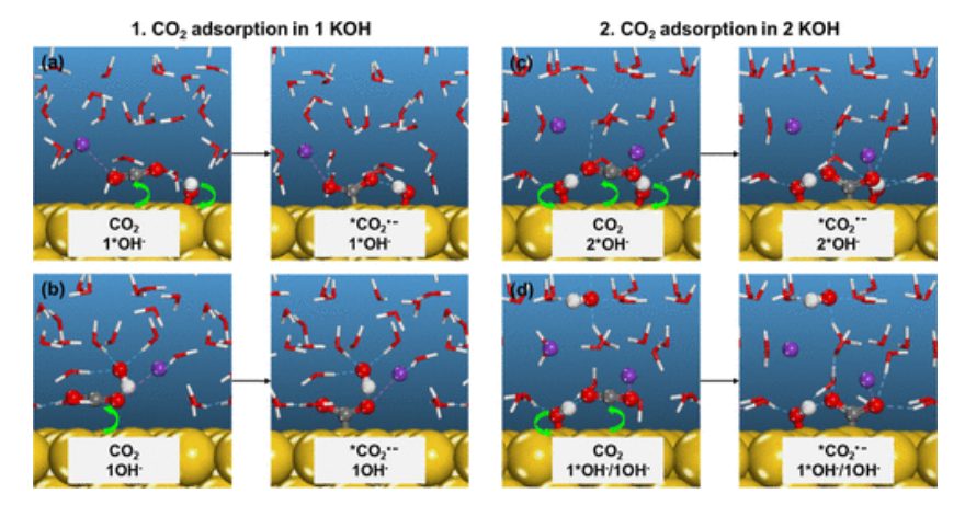 【计算文献解读】ACS Catalysis：KOH浓度的影响和OH–在CO2电催化还原中的作用