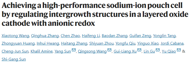 五校联合，最新Nature Energy！