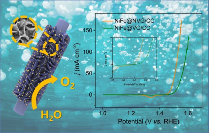 【DFT+实验】电子科技大学张永起教授课题组：镍铁合金颗粒/氮掺杂垂直石墨烯阵列作为一种高效电催化剂用于碱性水氧化