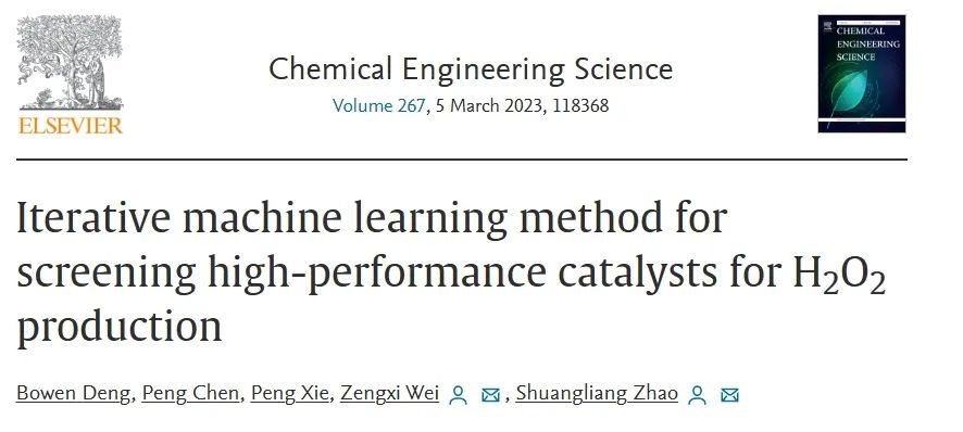 CEJ：采用迭代机器学习方法筛选高性能H2O2生产催化剂