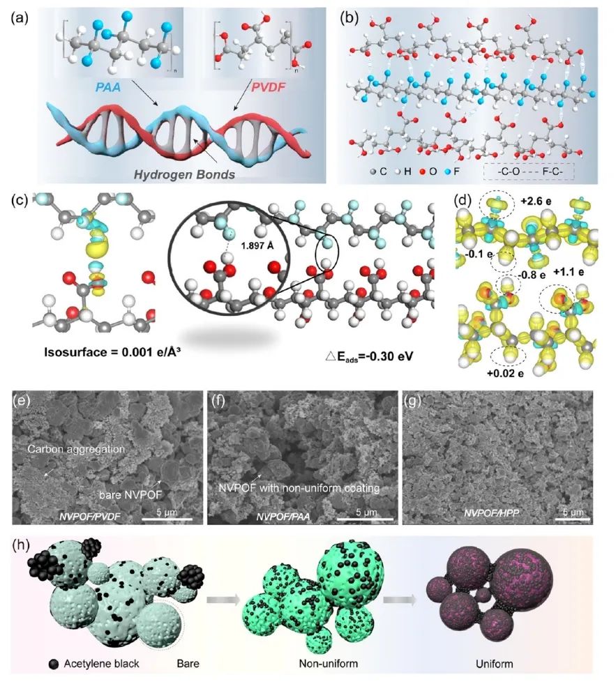 ​东北师大JACS：氢键螺旋混合粘合剂化学用于钠离子电池高压正极