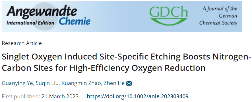 【DFT+实验】Angew.：1O2-N/C助力高效ORR