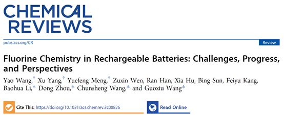 二次电池中的氟化学——机遇与挑战