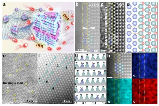 ​东大/福大/燕大JACS: Co单原子改变WxC的界面结构，实现高效稳定双功能氧电催化