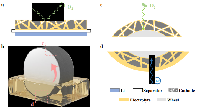 张新波/黄岗AM：周期性改变电解液层厚度的旋转阴极，实现高倍率性能锂-氧气电池！