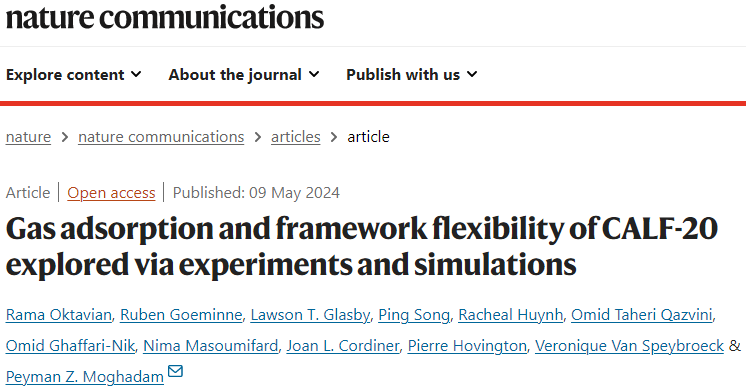 MOF，最新Nature子刊！