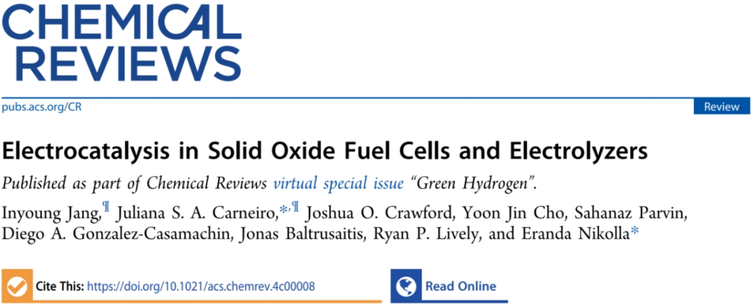电催化领域，最新Chem. Rev.！