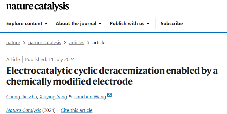 师承诺奖得主！南方科技大学，最新Nature Catalysis！